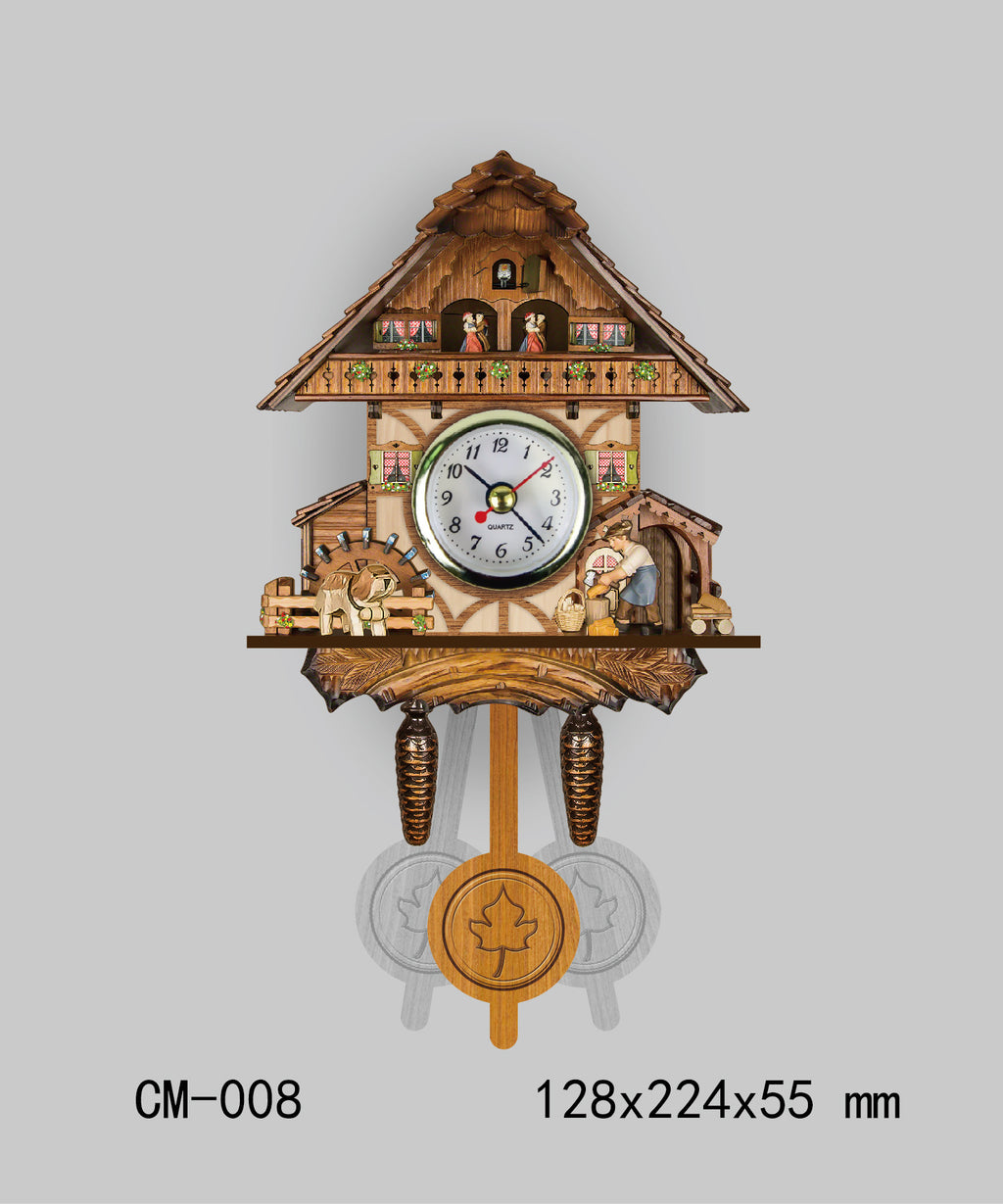 Palu Home and Kitchen Brand Living room retro wall clock