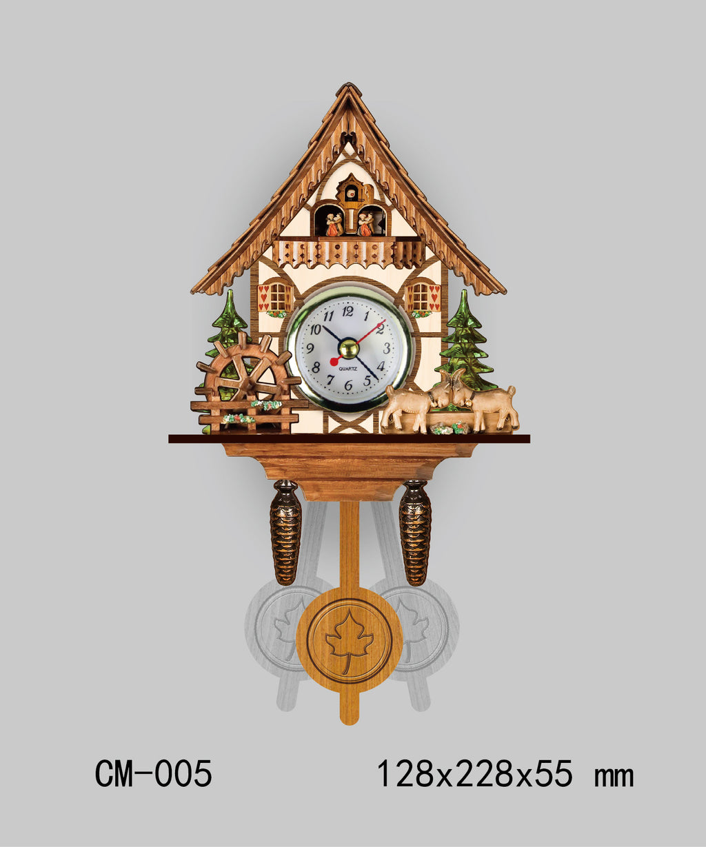 Palu Home and Kitchen Brand Living room retro wall clock