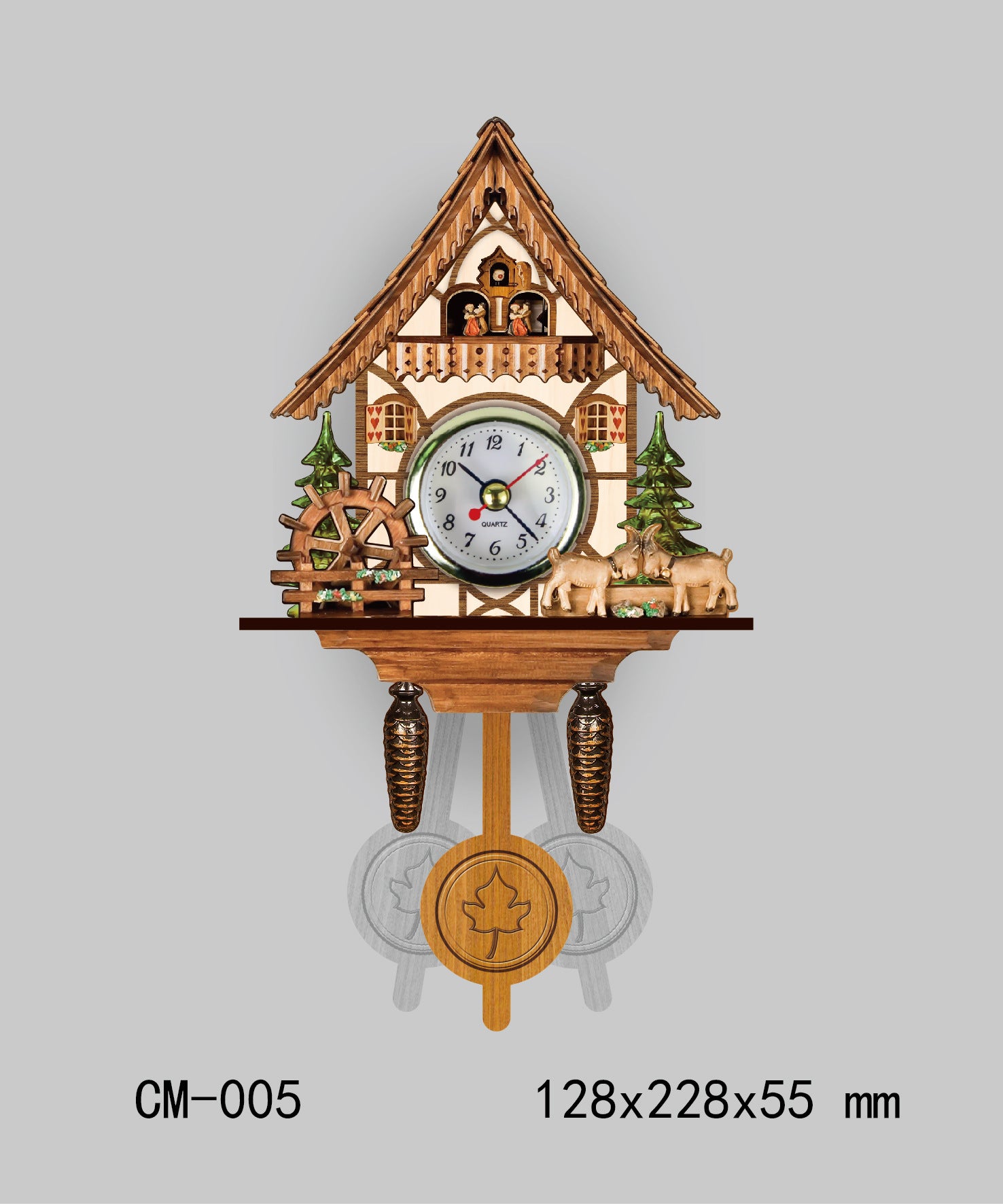 Palu Home and Kitchen Brand Living room retro wall clock