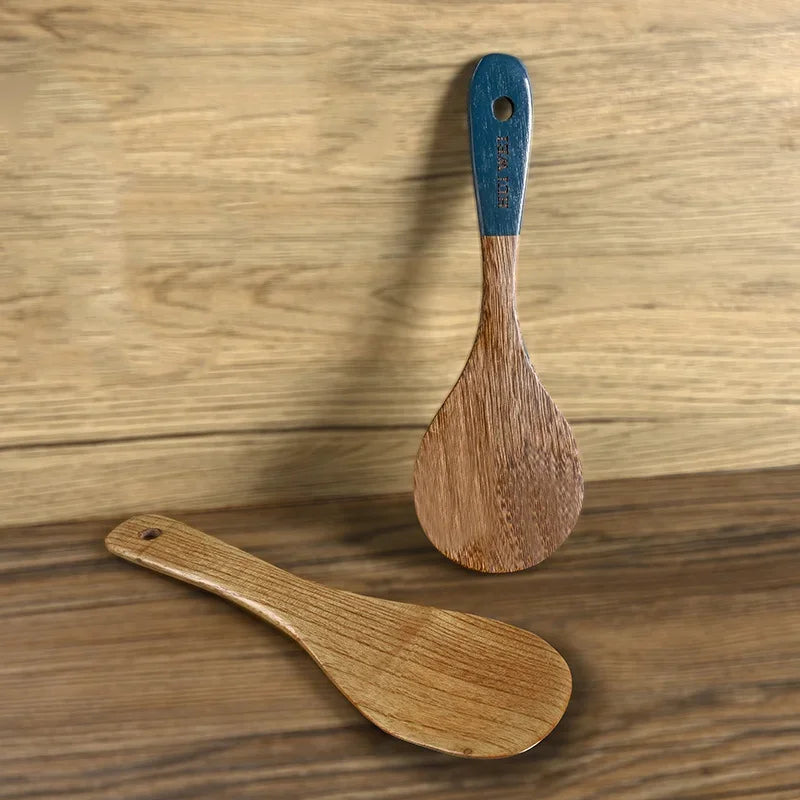 Palu Home and Kitchen Brand A set of wooden kitchen utensils such as spatula, cooking special, household non-stick pan, heat-resistant and durable cookware