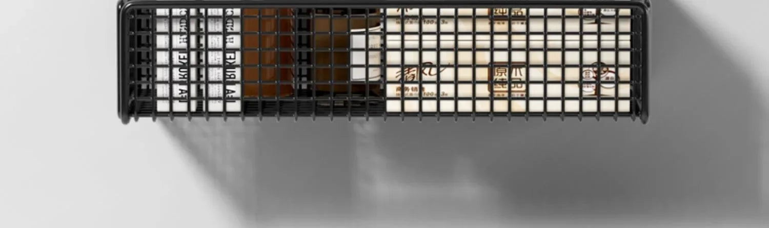 Palu Home and Kitchen Organiser Multifunctional Toiletries Organiser No-Punch Bathroom Shelf Bathroom Kitchen Wall Mount Storage Rack