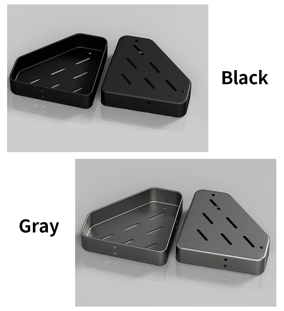 Palu Home and Kitchen Bathroom Shelf Bathroom Makeup Shampoo organizer Aluminium Bathroom Organizer Shower Shelf Bathroom Accessories