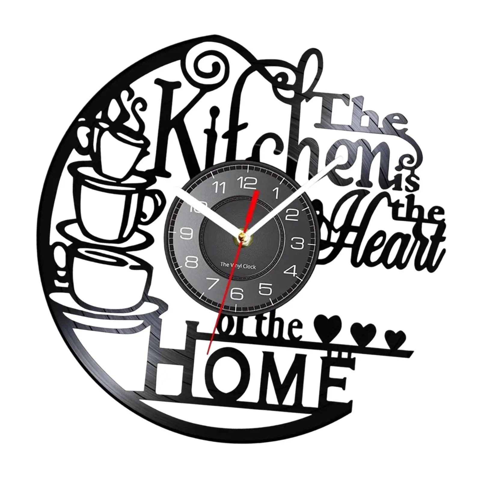 Palu Home and Kitchen Brand Kitchen Record Wall Clock Decorative Arabic Numeral Artwork Kitchen Heat Home