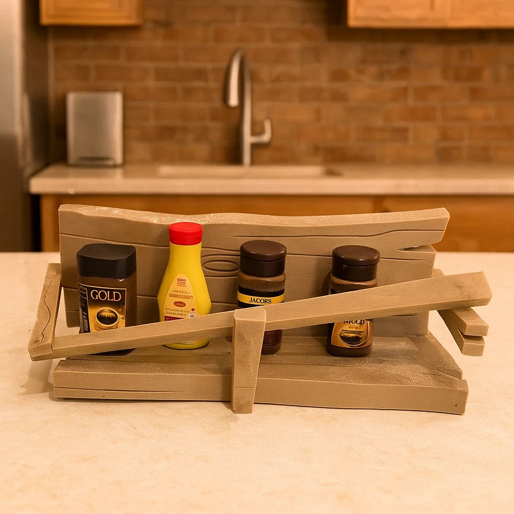 Palu Home and Kitchen Brand Funny Kitchen Storage Homer Simpson Spice Rack ，Kitchen Condiment Storage Rack