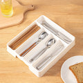 Palu Home and Kitchen Brand 4/5 Grid Kitchen Cabinets Chopsticks And Tableware Storage Box Knife Fork Spoon Divider Organizer Knife Fork Drawer Storage