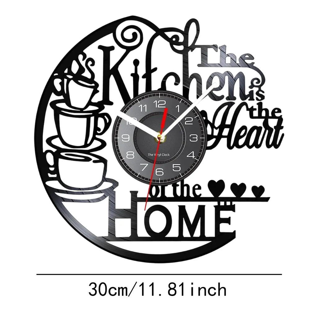 Palu Home and Kitchen Brand Kitchen Record Wall Clock Decorative Arabic Numeral Artwork Kitchen Heat Home