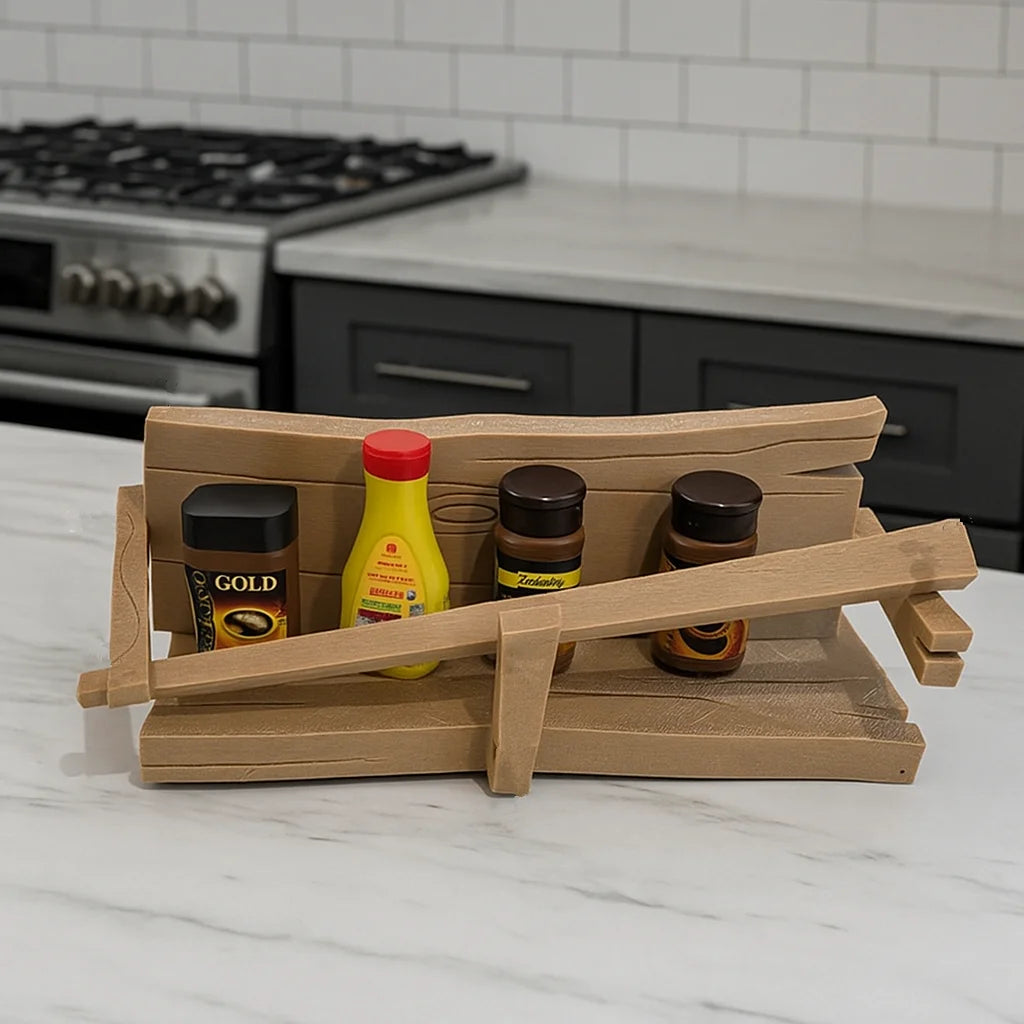 Palu Home and Kitchen Brand Funny Kitchen Storage Homer Simpson Spice Rack ，Kitchen Condiment Storage Rack