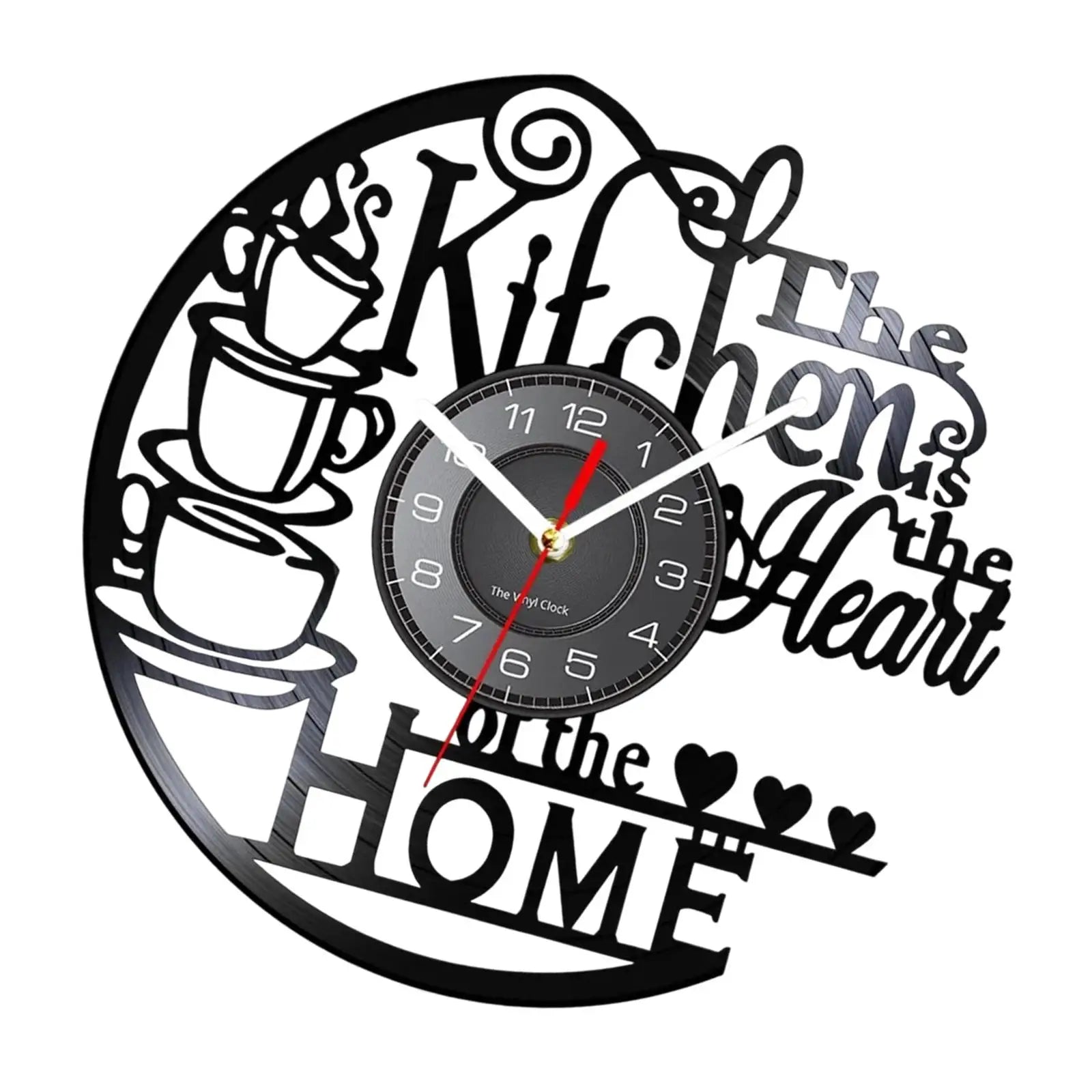 Palu Home and Kitchen Brand Kitchen Record Wall Clock Decorative Arabic Numeral Artwork Kitchen Heat Home