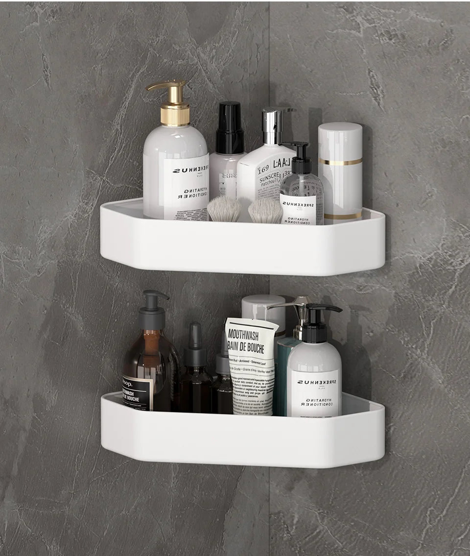 Palu Home and Kitchen Bathroom Shelf Bathroom Makeup Shampoo organizer Aluminium Bathroom Organizer Shower Shelf Bathroom Accessories