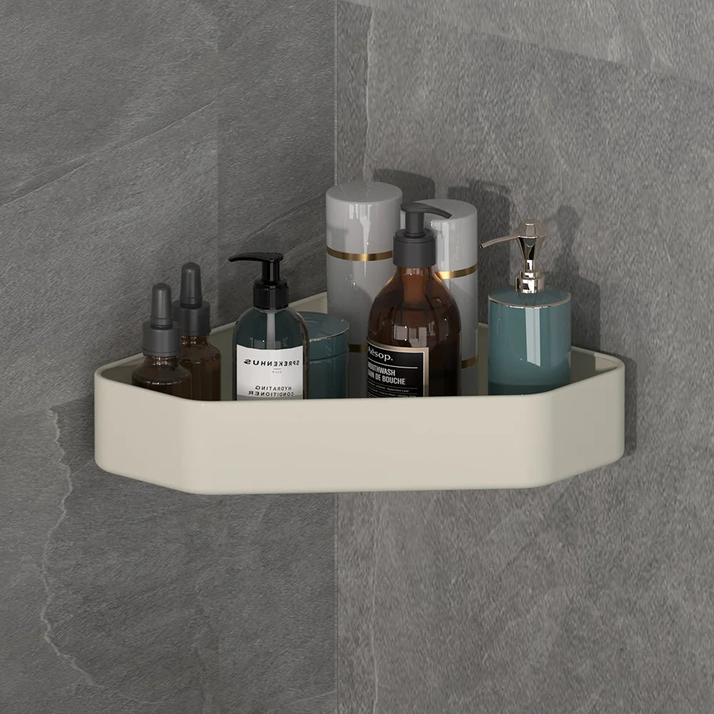 Palu Home and Kitchen Bathroom Shelf Bathroom Makeup Shampoo organizer Aluminium Bathroom Organizer Shower Shelf Bathroom Accessories