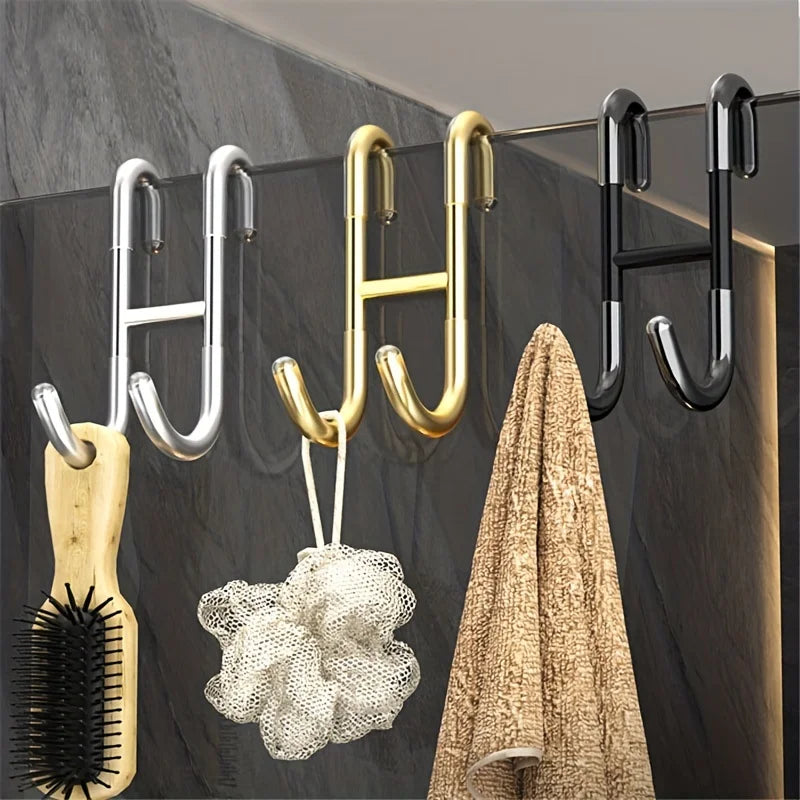 Palu Home and Kitchen Stainless Steel S-shaped Hook Bathroom Hook Bathroom Shower Curtain Hook Bathroom Accessories Bathroom Organizers Storage