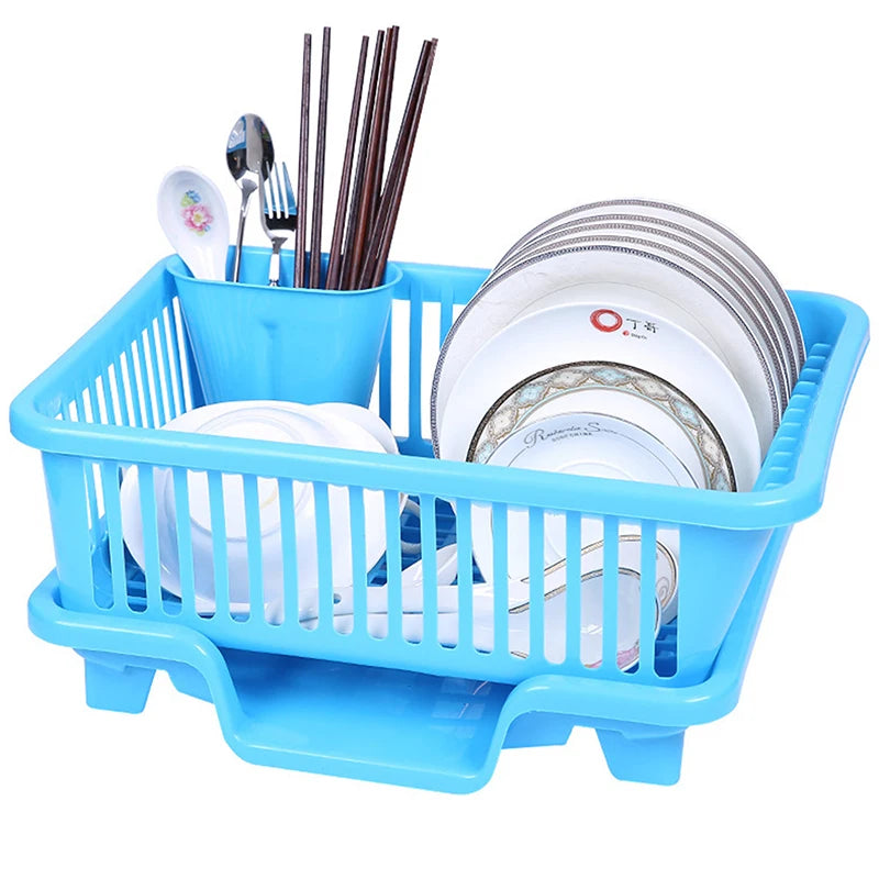 Palu Home and Kitchen Brand Kitchen Drainage Rack With Drainer Board Countertop Utensils Plates Chopsticks Bowls Spoons Storage Dish Drying Rack
