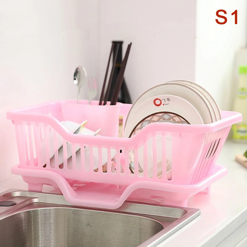 Palu Home and Kitchen Brand Kitchen Drainage Rack With Drainer Board Countertop Utensils Plates Chopsticks Bowls Spoons Storage Dish Drying Rack