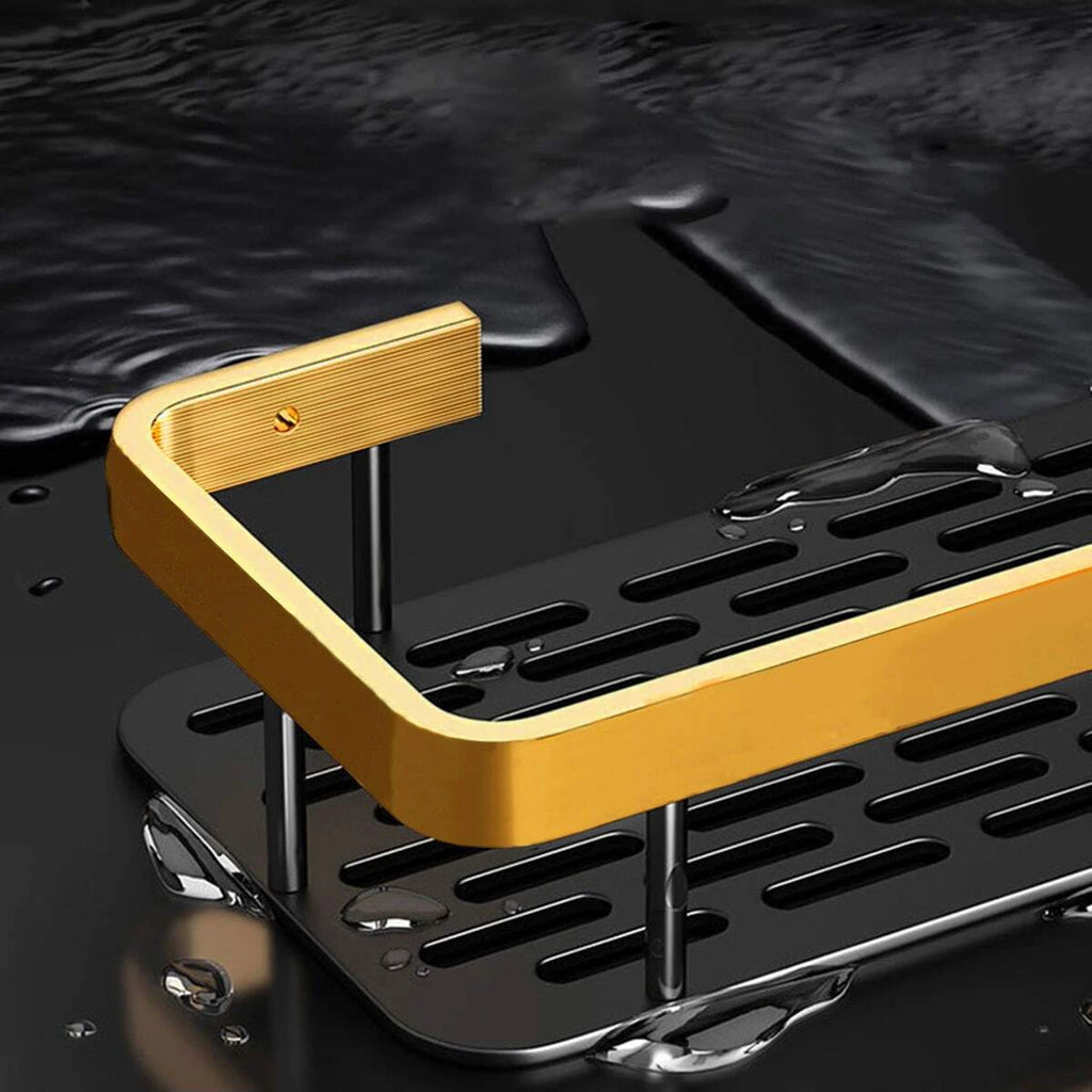 Palu Home and Kitchen 1 Piece Non perforated space aluminum bathroom storage rack toilet bathroom bathroom storage rack wall mounted bathroom corner