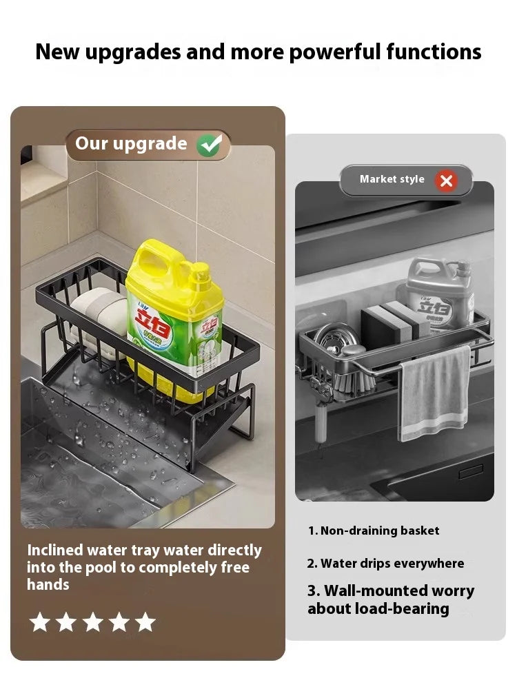 Palu Home and Kitchen Brand Kitchens Sink rack organizers solutions storage shelves accessories kitchenware kitchen shelf ledge