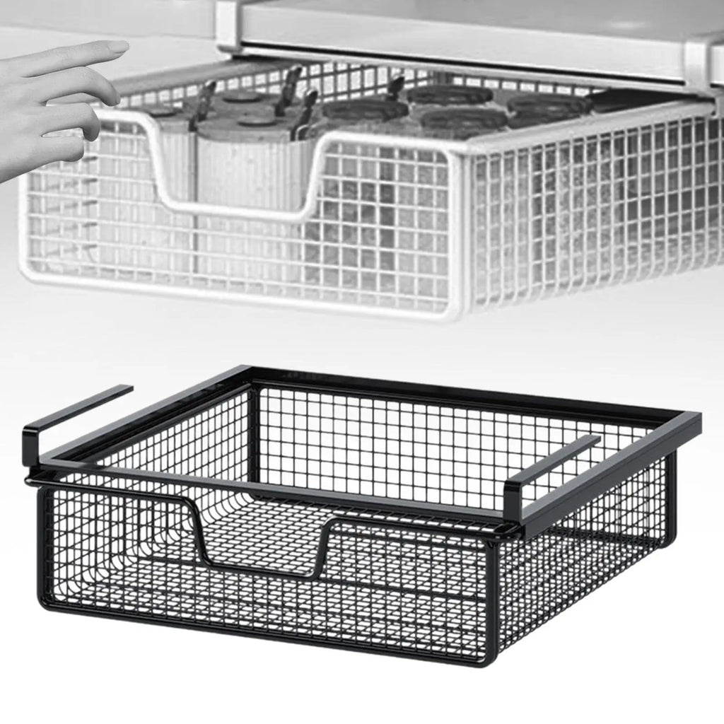 Palu Home and Kitchen Brand Kitchen Under Cabinet Basket Multifunction Hanging Rack Under Shelf Storage Basket for Cupboard Pantry Desk Cabinet Kitchen