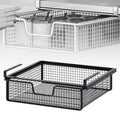 Palu Home and Kitchen Brand Kitchen Under Cabinet Basket Multifunction Hanging Rack Under Shelf Storage Basket for Cupboard Pantry Desk Cabinet Kitchen