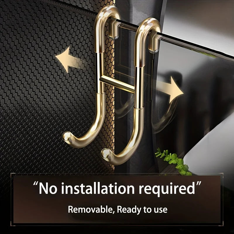 Palu Home and Kitchen Stainless Steel S-shaped Hook Bathroom Hook Bathroom Shower Curtain Hook Bathroom Accessories Bathroom Organizers Storage