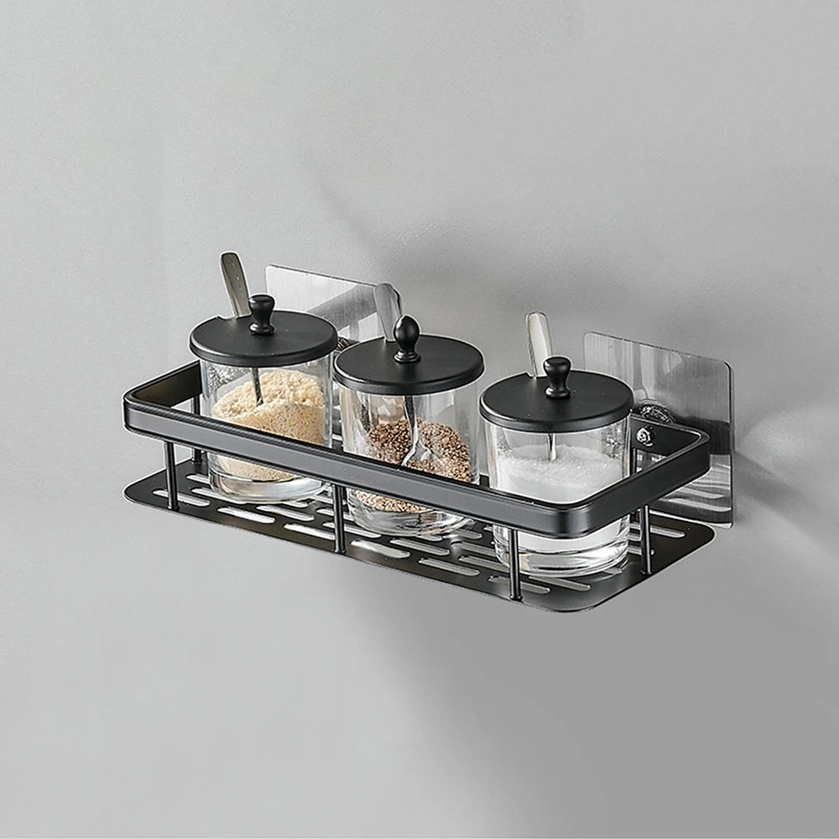 Palu Home and Kitchen 1 Piece Non perforated space aluminum bathroom storage rack toilet bathroom bathroom storage rack wall mounted bathroom corner