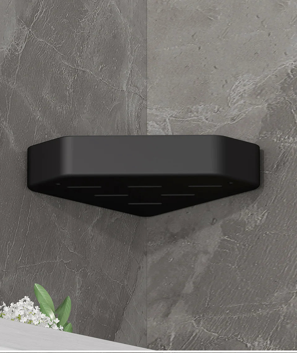 Palu Home and Kitchen Bathroom Shelf Bathroom Makeup Shampoo organizer Aluminium Bathroom Organizer Shower Shelf Bathroom Accessories