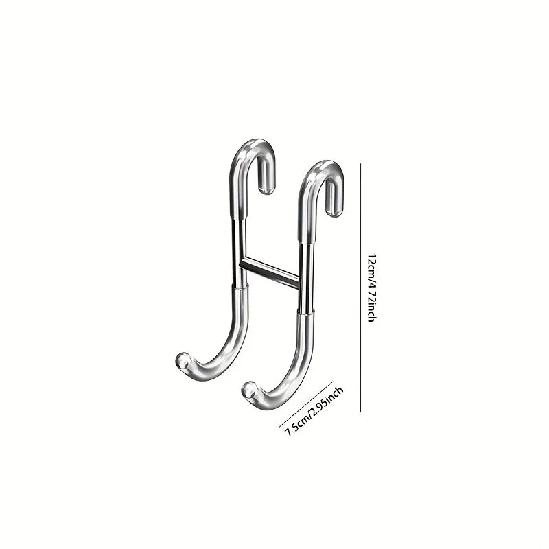 Palu Home and Kitchen Stainless Steel S-shaped Hook Bathroom Hook Bathroom Shower Curtain Hook Bathroom Accessories Bathroom Organizers Storage