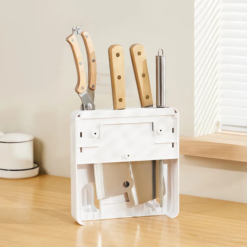 Palu Home and Kitchen Brand Kitchen knife holder, storage rack, cutting board, chopsticks and knives integrated storage rack, kitchen knife holder