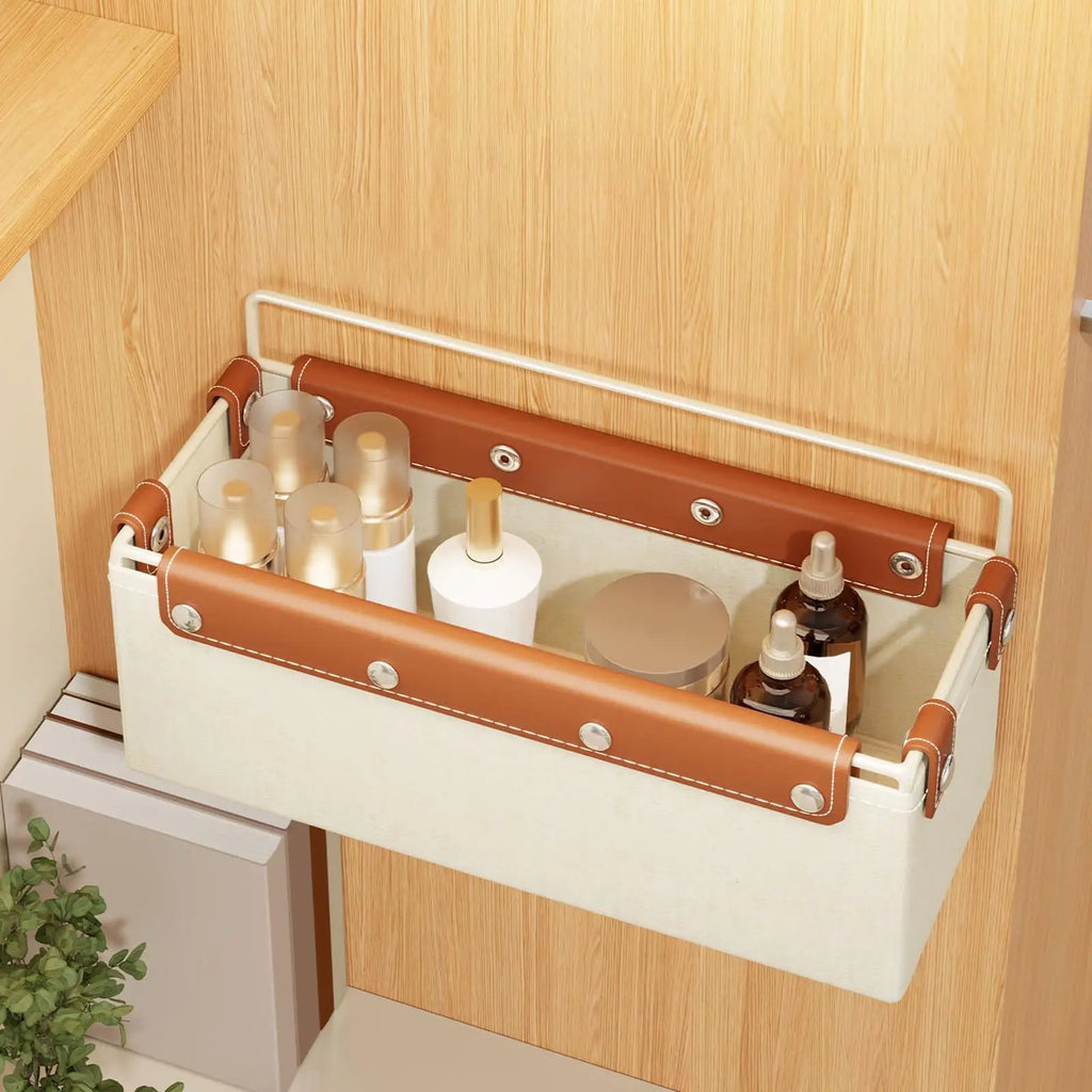 Palu Home and Kitchen Brand Bathroom Storage Basket Easy Installation Portable Modern Convenient Kitchen